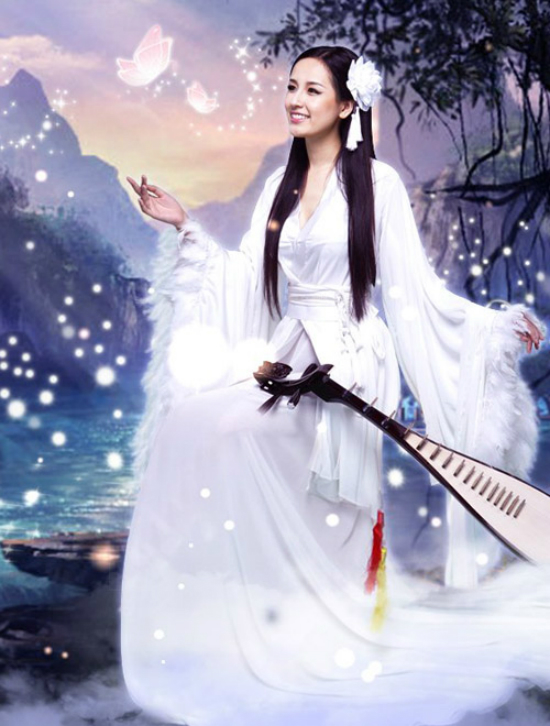 Mai Phương Thuy khi còn là người mẫu game cũng thử hóa thân vào hình ảnh cổ trang.